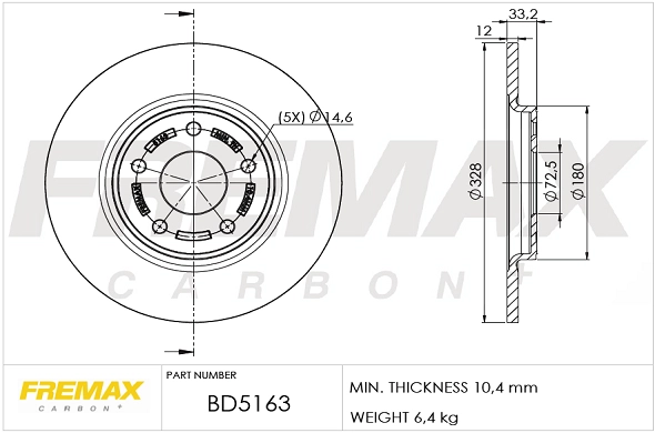 Disque de frein FREMAX BD-5163