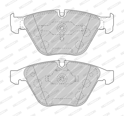 Kit de plaquettes de frein, frein à disque FERODO FDB1628-D