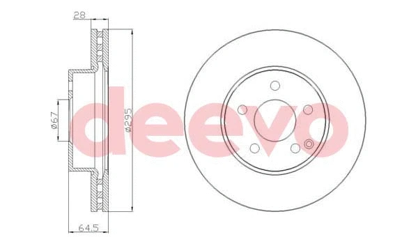 Disque de frein DEEVO BD21140
