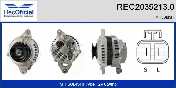 Alternateur RECOFICIAL REC2035213.0
