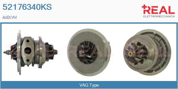Groupe carter, turbocompresseur REAL 52176340KS