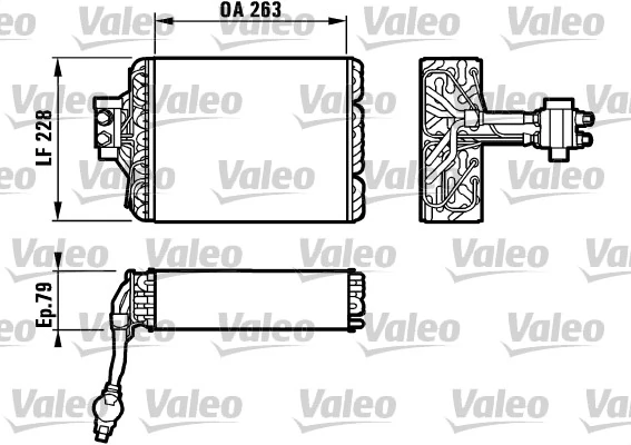 Évaporateur climatisation VALEO 817102
