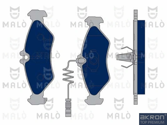 Kit de plaquettes de frein, frein à disque AKRON-MALÒ 1050387