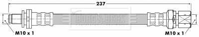 Flexible de frein BORG & BECK BBH6341
