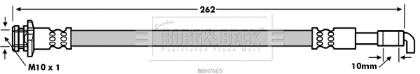 Flexible de frein BORG & BECK BBH7665