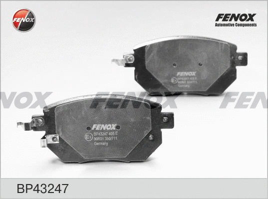 Kit de plaquettes de frein, frein à disque FENOX BP43247