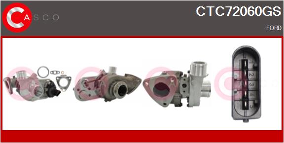 Turbocompresseur, suralimentation CASCO CTC72060GS