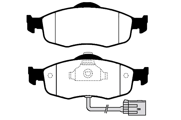 Kit de plaquettes de frein, frein à disque Technika 01072
