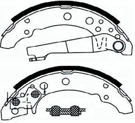Jeu de mâchoires de frein SB BS33505