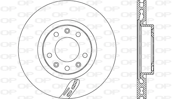 Disque de frein OPEN PARTS BDA2725.20