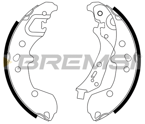 Jeu de mâchoires de frein BREMSI GF1114