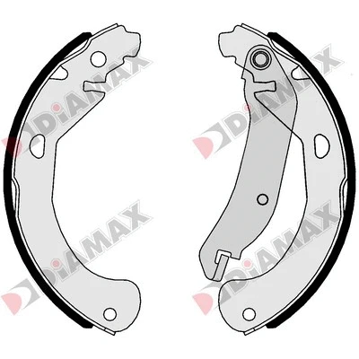 Jeu de mâchoires de frein DIAMAX N01174