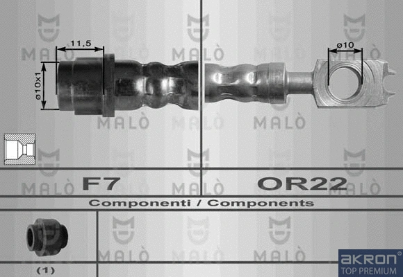 Flexible de frein AKRON-MALÒ 8966