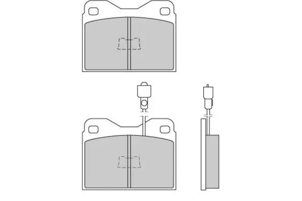Kit de plaquettes de frein, frein à disque E.T.F. 12-0098