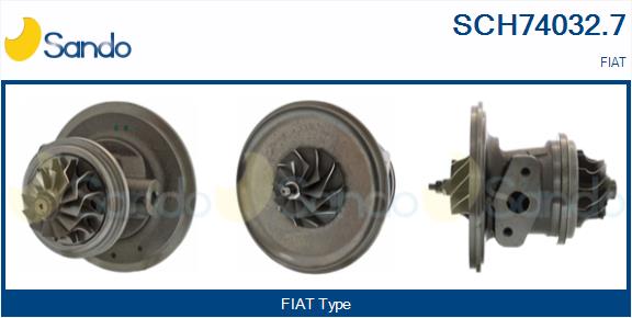 Groupe carter, turbocompresseur SANDO SCH74032.7