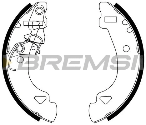 Jeu de mâchoires de frein BREMSI GF0173