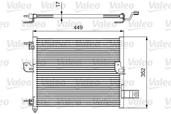 Condenseur, climatisation VALEO 814422