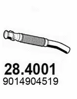 Tuyau d'échappement ASSO 28.4001