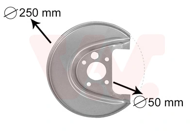 Déflecteur, disque de frein VAN WEZEL 5888373