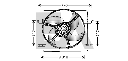 Ventilateur, refroidissement du moteur EACLIMA 33V22014
