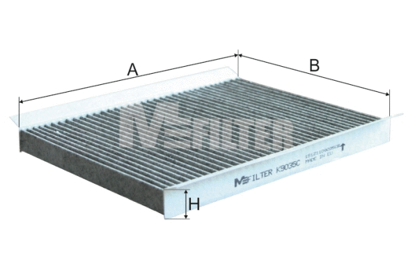 Filtre, air de l'habitacle MFILTER K 9035C