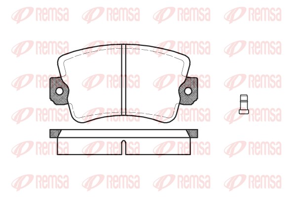 Kit de plaquettes de frein, frein à disque REMSA 0061.02