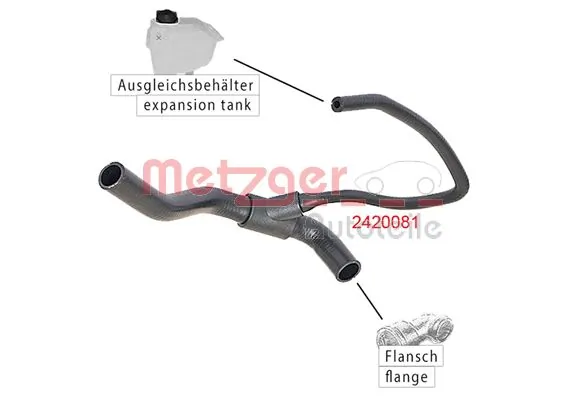 Durite de radiateur METZGER 2420081