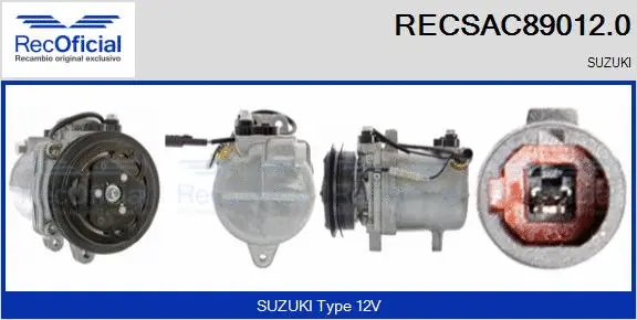 Compresseur, climatisation RECOFICIAL RECSAC89012.0