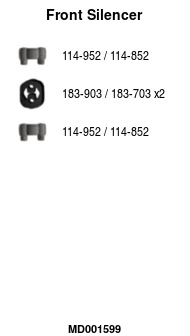 Silencieux avant FA1 MD001599
