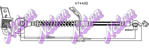 Flexible de frein KAWE H7442Q