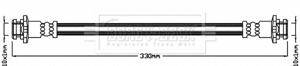 Flexible de frein BORG & BECK BBH8046