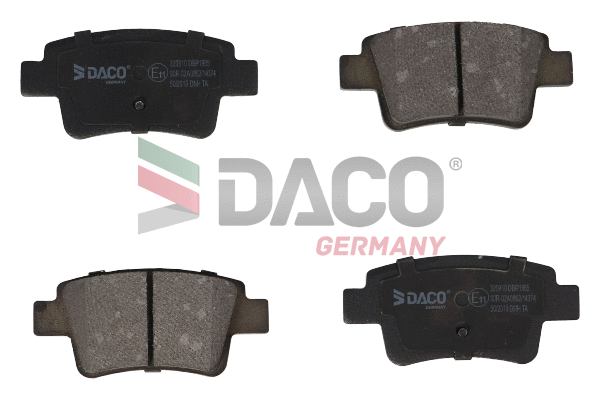Kit de plaquettes de frein, frein à disque DACO Germany 320910