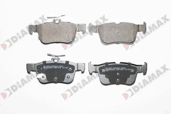 Kit de plaquettes de frein, frein à disque DIAMAX N09947