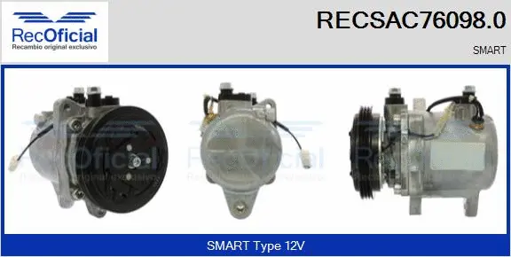 Compresseur, climatisation RECOFICIAL RECSAC76098.0