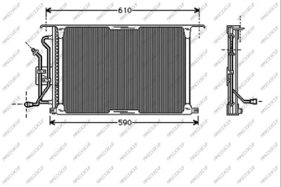 Condenseur, climatisation PRASCO FD050C002