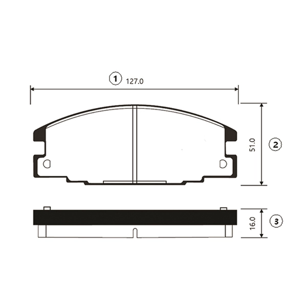 Kit de plaquettes de frein, frein à disque CTR GK0416
