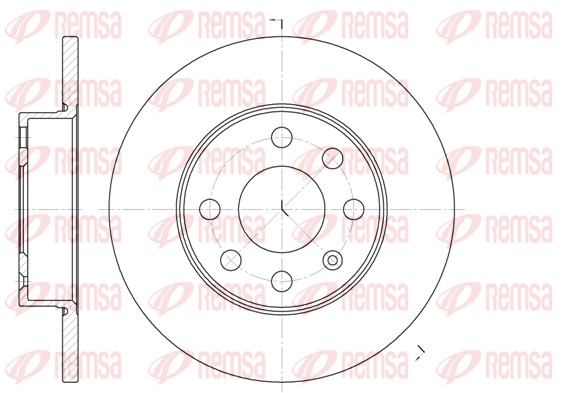 Disque de frein REMSA 6664.00