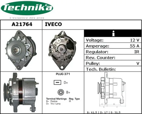 Alternateur Technika A21764