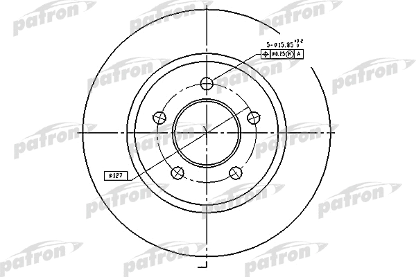 Disque de frein PATRON PBD53019