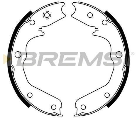 Jeu de mâchoires de frein, frein de stationnement BREMSI GF0356