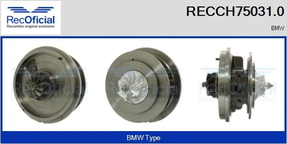 Groupe carter, turbocompresseur RECOFICIAL RECCH75031.0