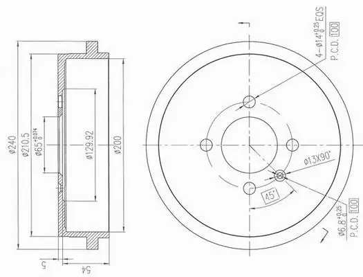 Tambour de frein AP XENERGY X654260