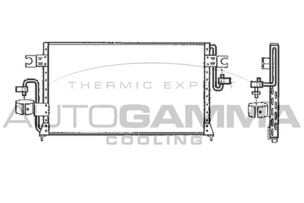 Condenseur, climatisation AUTOGAMMA 105018