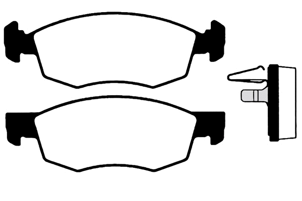 Kit de plaquettes de frein, frein à disque Technika 01515A