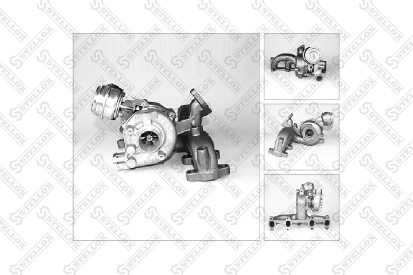 Turbocompresseur, suralimentation STELLOX 10-80303-SX