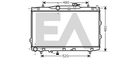 Radiateur, refroidissement du moteur EACLIMA 31R36079