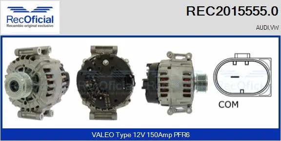 Alternateur RECOFICIAL REC2015555.0