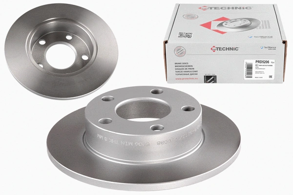 Disque de frein PROTECHNIC PRD5206