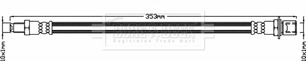 Flexible de frein BORG & BECK BBH8096