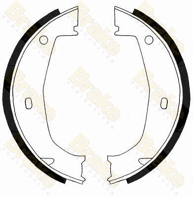 Jeu de mâchoires de frein, frein de stationnement Brake ENGINEERING SH2498